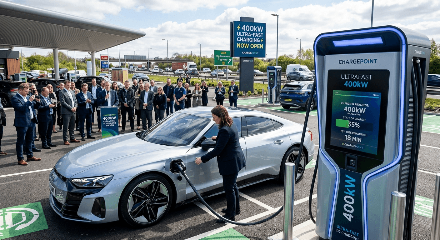 New 400kW Ultra-Fast DC Charging Station Launched